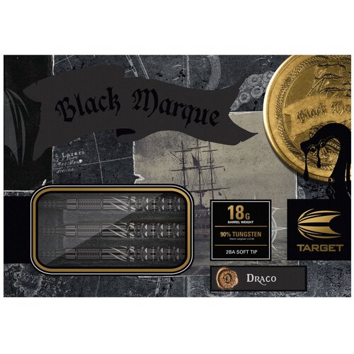 Target Japan Dardos Target Japan Black Marque Draco 90%  Punta de Plástico