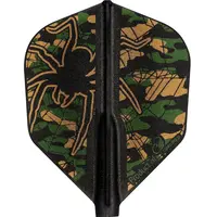 Plumas Cosmo Darts Fit Flight Darin Young 3 Dark Black Shape