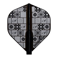 Plumas Cosmo Darts Fit Flight Air Tile Dark Black Standard