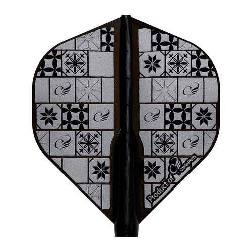 Cosmo Darts Plumas Cosmo Darts Fit Flight Air Tile Dark Black Standard