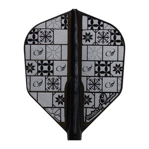 Plumas Cosmo Darts Fit Flight Tile Dark Black Shape