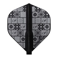 Plumas Cosmo Darts Fit Flight Tile Dark Black Standard