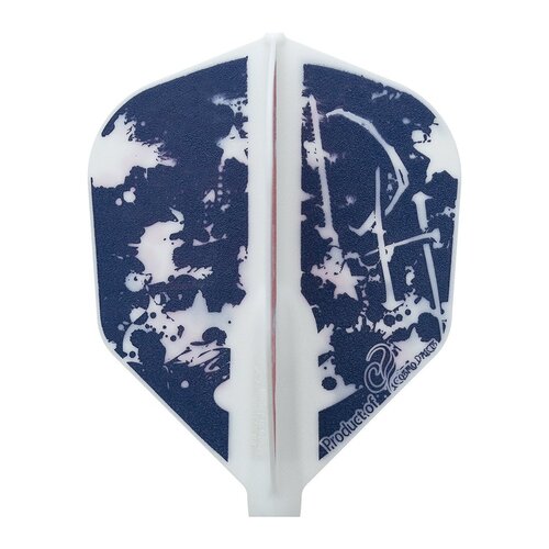 Cosmo Darts Plumas Cosmo Darts Fit Flight Dustin Holt White Mix Shape