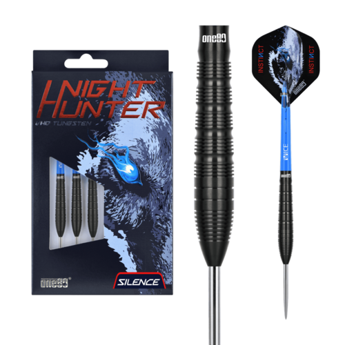 ONE80 Dardos ONE80 Night Hunter Silence 90% Punta de Acero