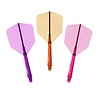 CUESOUL Plumas Cuesoul ROST 77 Transparent With Orange Purple Pink Logo Big Wing