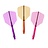 Plumas Cuesoul ROST 77 Transparent With Orange Purple Pink Logo Big Wing