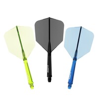Plumas Cuesoul ROST 77 Transparent With Blue Black Green Logo Big Wing