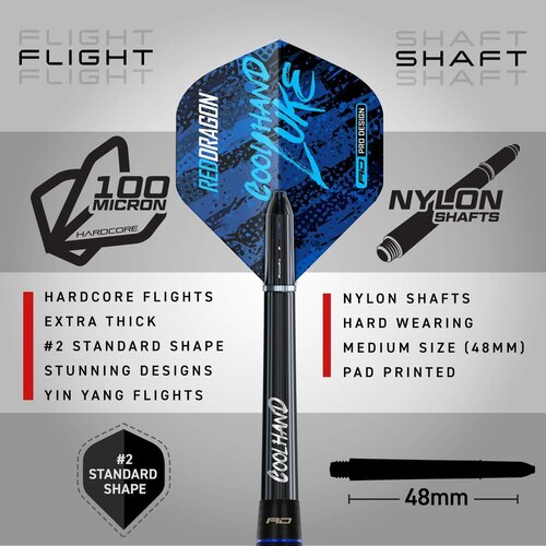 Red Dragon Dardos Red Dragon Luke Humphries Coolhand Luke Brass Exclusivos de Dartshopper - Punta de Acero