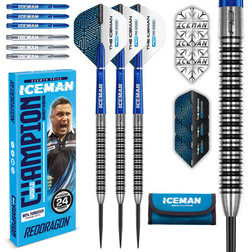 Red Dragon Dardos Red Dragon Gerwyn Price Iceman Champions Series 90% Exclusivos de Dartshopper - Punta de Acero