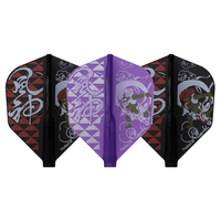Plumas Cosmo Darts Fit Flight Printed Series Fujin-Raijin Shape