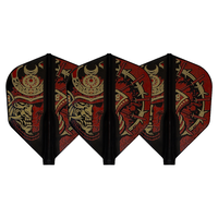 Plumas Cosmo Darts Fit Flight Air Printed Series Samurai Skull A Shape