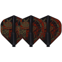 Plumas Cosmo Darts Fit Flight Printed Series Samurai Skull A Standard