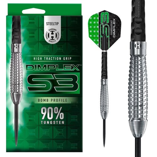 Harrows Dardos Harrows Dimplex S3 Bomb 90% Punta de Acero