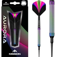 Dardos Mission Aurora Coral PVD 90%  Punta de Plástico