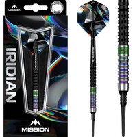 Dardos Mission Iridian Black Coral PVD 90%  Punta de Plástico