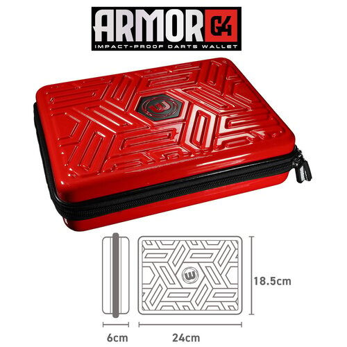 Winmau Dardera Winmau Armor G4 Red  - Fundas para dardos
