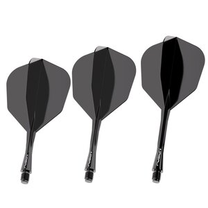 Plumas Winmau Fusion Solid Black NO6