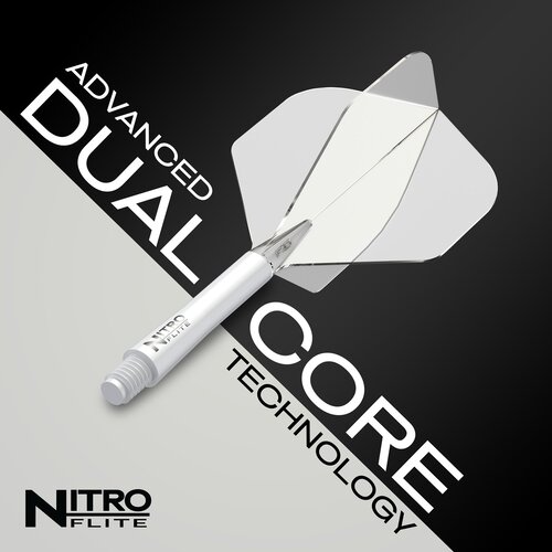 Red Dragon Plumas Red Dragon Nitro Flite System White Clear NO2