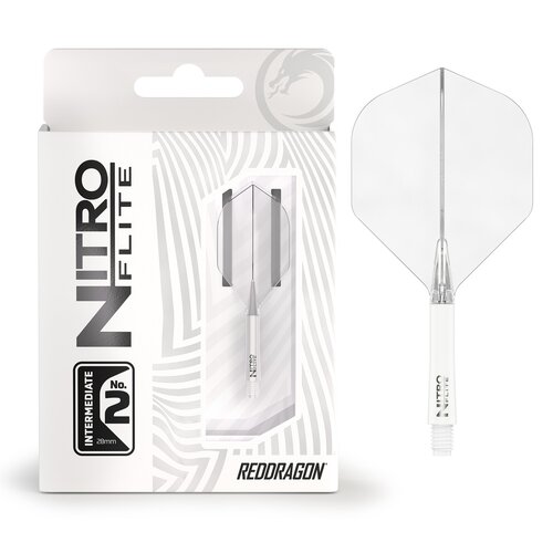Red Dragon Plumas Red Dragon Nitro Flite System White Clear NO2