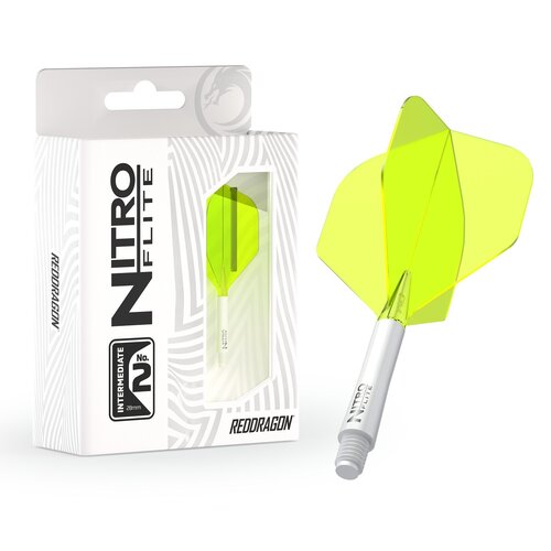 Red Dragon Plumas Red Dragon Nitro Flite System White Yellow NO2