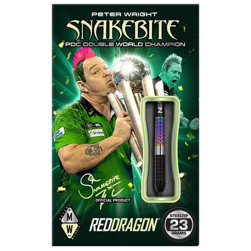 Red Dragon Dardos Red Dragon Peter Wright Corra 90% Punta de Acero