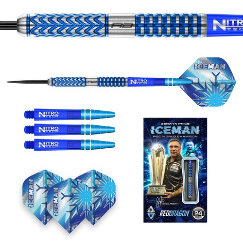 Red Dragon Dardos Red Dragon Gerwyn Price Glacier 90% Punta de Acero