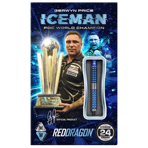 Red Dragon Dardos Red Dragon Gerwyn Price Glacier 90% Punta de Acero