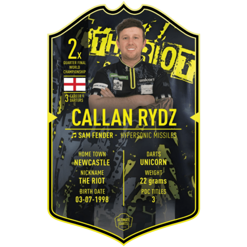 Ultimate Darts Ultimate Darts Card Callan Rydz 2025