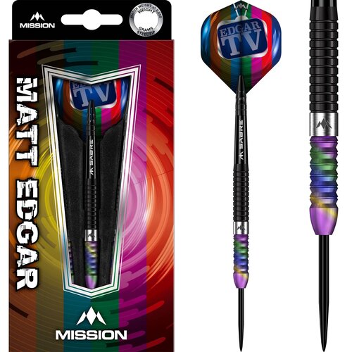 Mission Dardos Mission Matthew Edgar Black PVD Coral 90% Punta de Acero