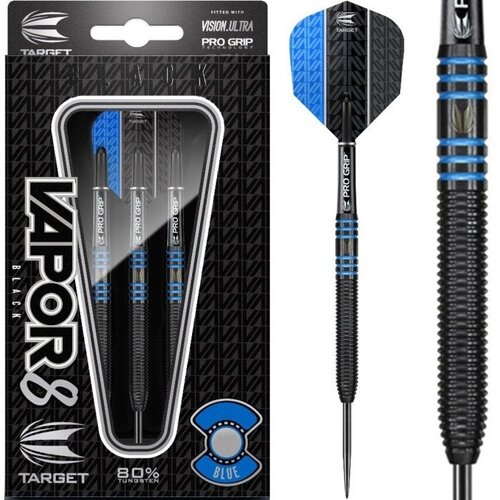 Target Dardos Target Vapor-8 Black-Blue 80% Punta de Acero