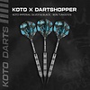KOTO Dardos KOTO Imperial Silver Black 80% Punta de Acero