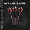 KOTO Dardos KOTO Dark Knight Red 80% Punta de Acero
