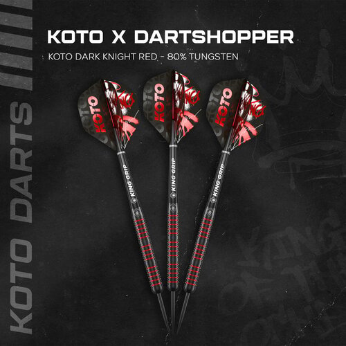KOTO Dardos KOTO Dark Knight Red 80% Punta de Acero