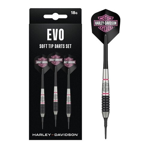 DW Original Dardos DW Harley Davidson EVO Pink Brass  Punta de Plástico