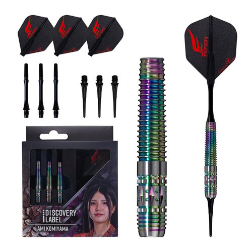 Cosmo Darts Dardos Cosmo Darts Ami Komiyama 90%  Punta de Plástico