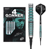 Dardos ONE80 Gunner 4 Lourence Ilagan Black Jade 90%  Punta de Plástico