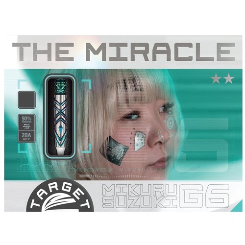 Target Japan Dardos Target Japan Mikuru Suzuki The Miracle G6 Lite 90%  Punta de Plástico