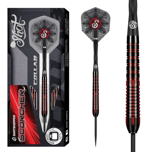 Shot Dardos Shot Collab Scorcher 90% Dartshopper Exclusives Punta de Acero