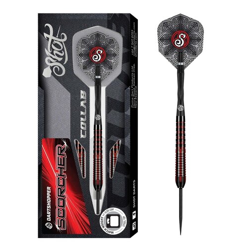 Shot Dardos Shot Collab Scorcher 90% Dartshopper Exclusives Punta de Acero
