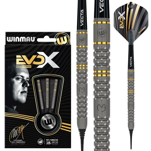Winmau Dardos Winmau Michael van Gerwen EVO-X 90%  Punta de Plástico