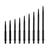 KOTO Tapered Rebel Grip Dart Points Black