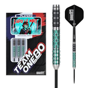 Dardos ONE80 Ludo Le Mat 90% Punta de Acero