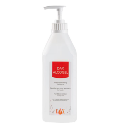 Pompfles 600 ml Dax Alcogel
