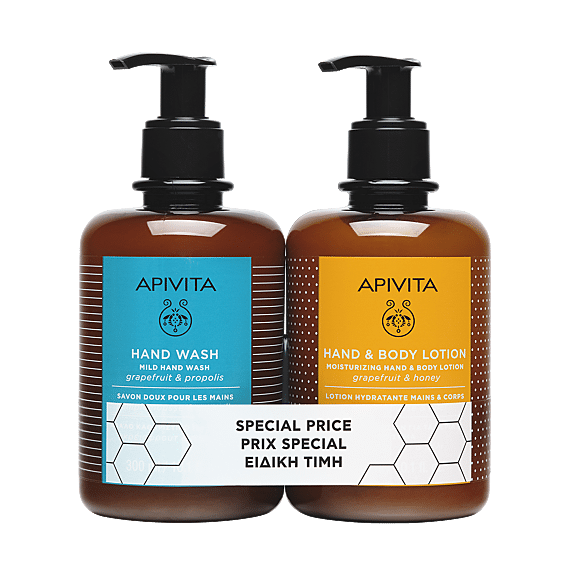 Apivita Duoset Hand was & Hand- & Body Lotion