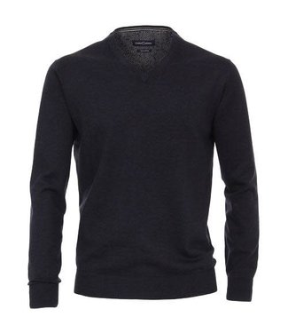 CASA MODA Pullover V- Dunkelblau