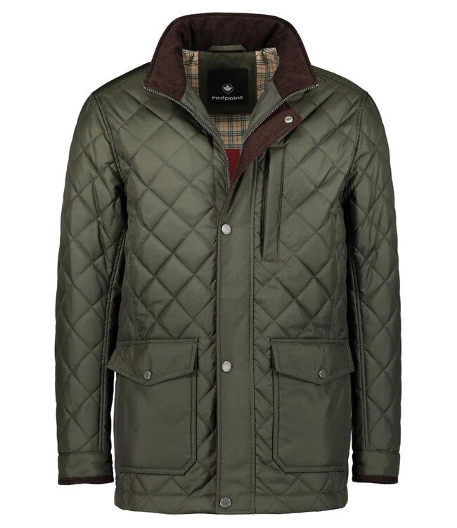 Redpoint Steppjacke Dunkelgrün Grosse Grössen | Cordkragen