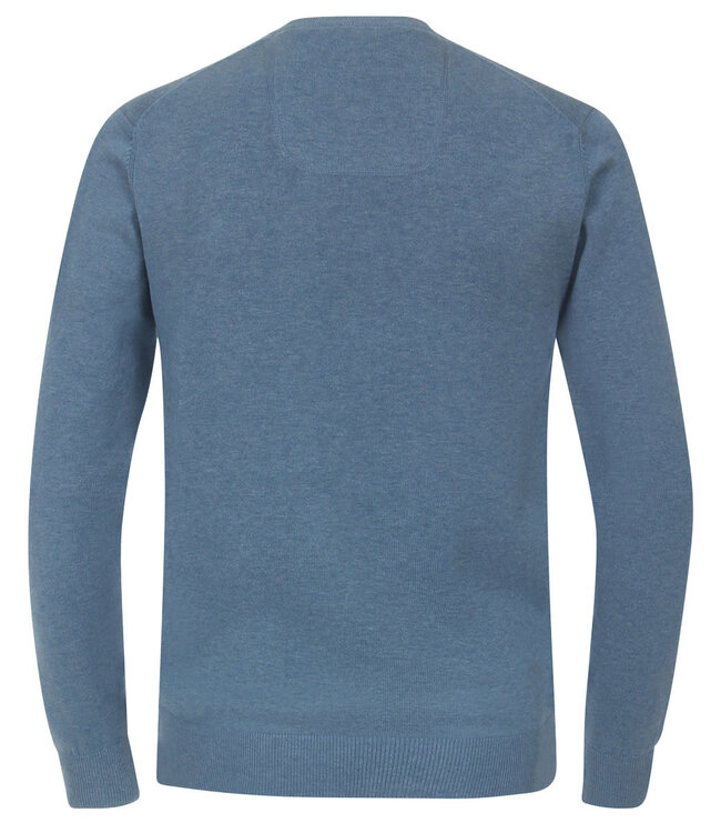 CASA MODA  Casa Moda V-Pullover Hellblau M-6XL – Pima-Baumwolle