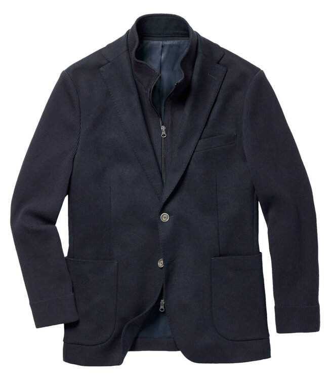 DIGEL Herren Sakko Elmar schwarz – Mit abtrennbarem Windschutz Modern Fit