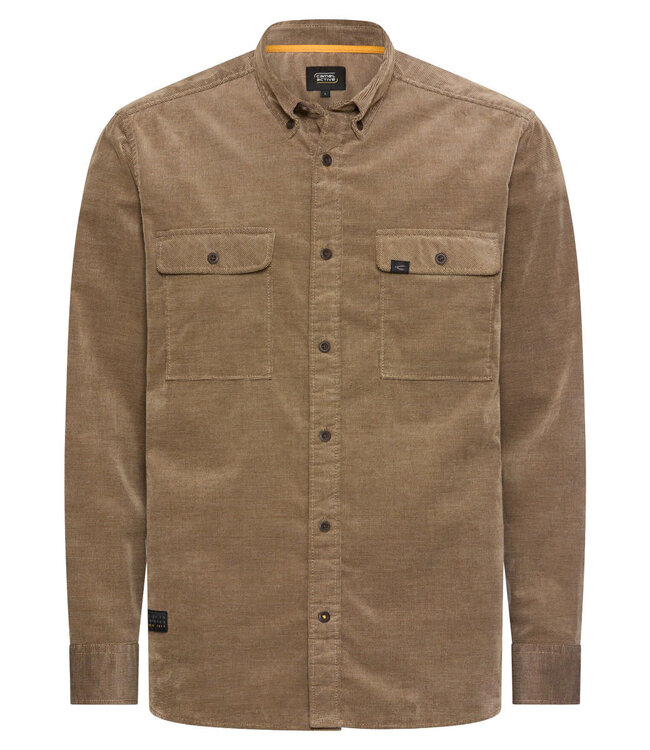 CAMEL ACTIVE Camel Active Cordhemd Herren Regular Fit – Stretch-Baumwolle Button-Down