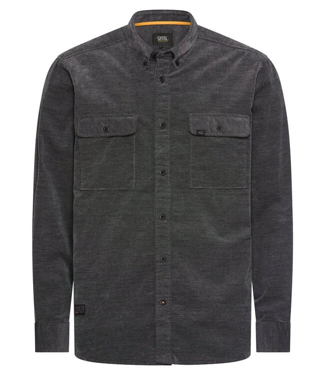 CAMEL ACTIVE Camel Active Herren Cordhemd Anthrazit – Stretch-Baumwolle Button-Down